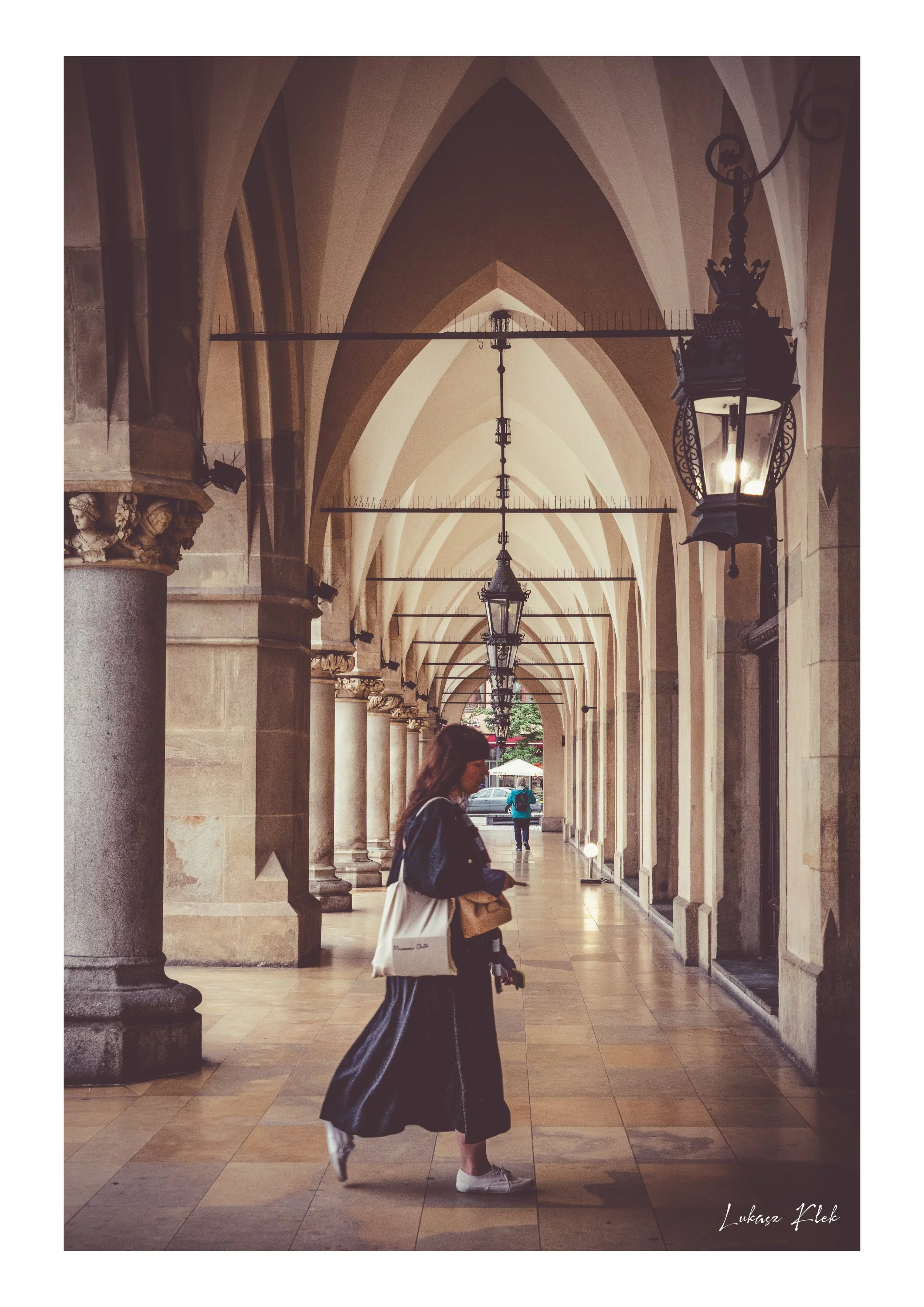 A Walk in the Colonnade in Cracow