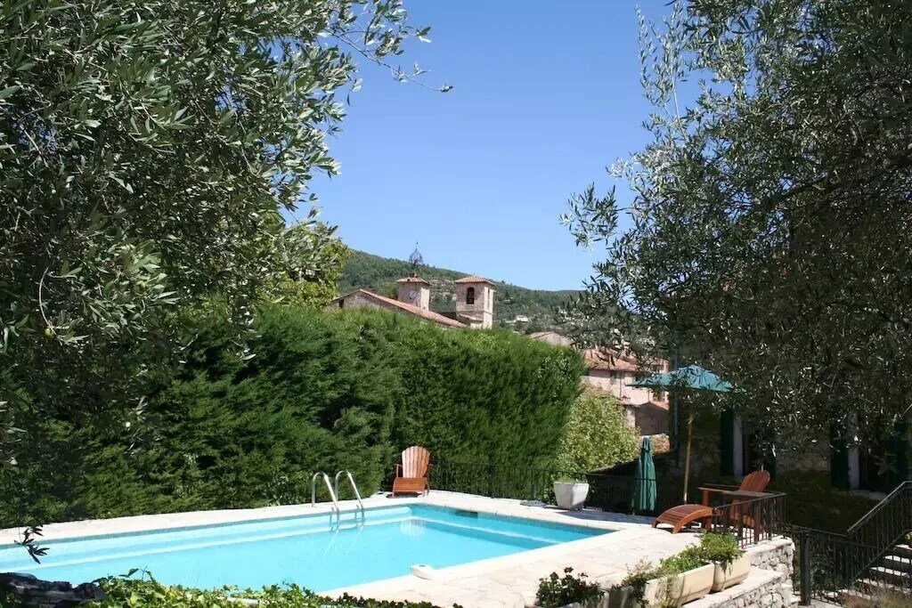 Pool & Terrace Facing House.