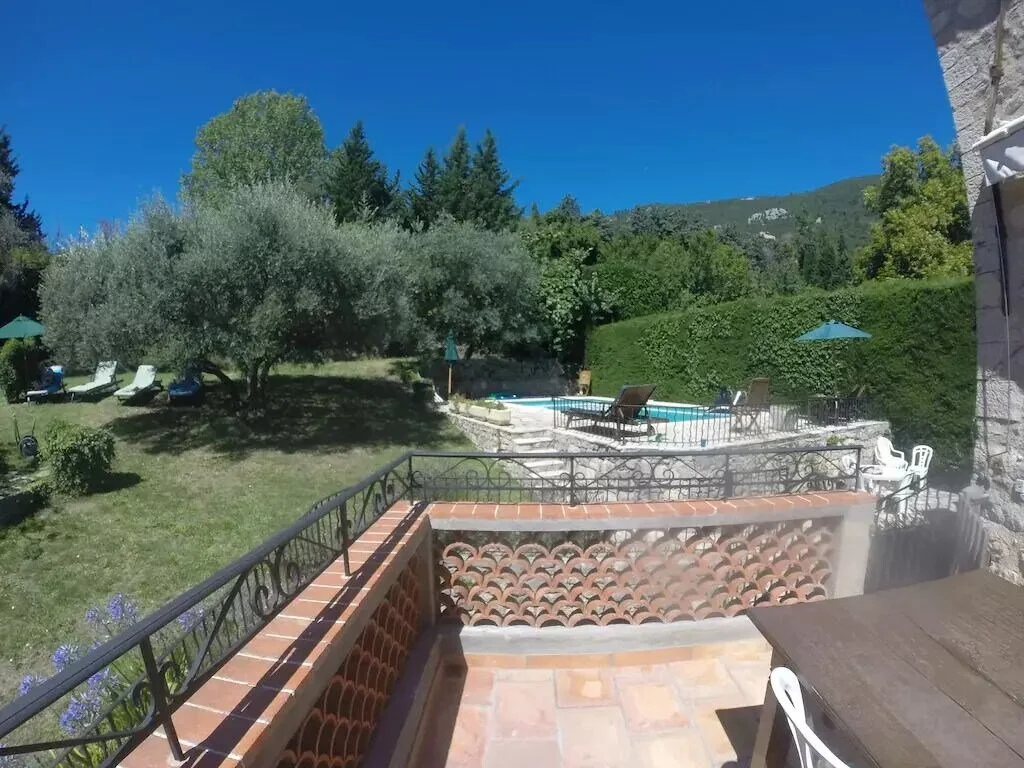 Sitting Room Terrace Garden & Pool Views