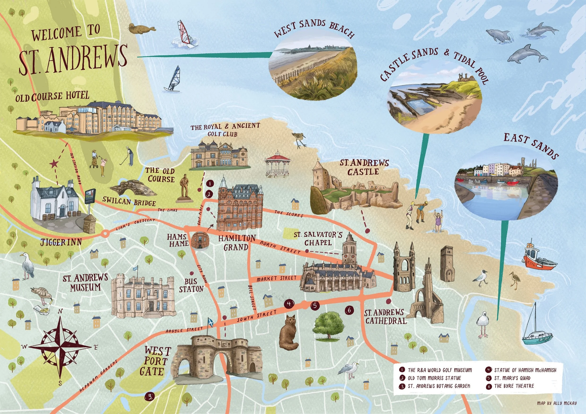Finally sharing this lovely map I did a few weeks back for @oldcoursehotel 🏰🐬🌿👙

Huge thanks to the absolutely amazing team at the Old Course Hotel for having me, this was such a fun project and a great chance to make a map of a gorgeous Scottish