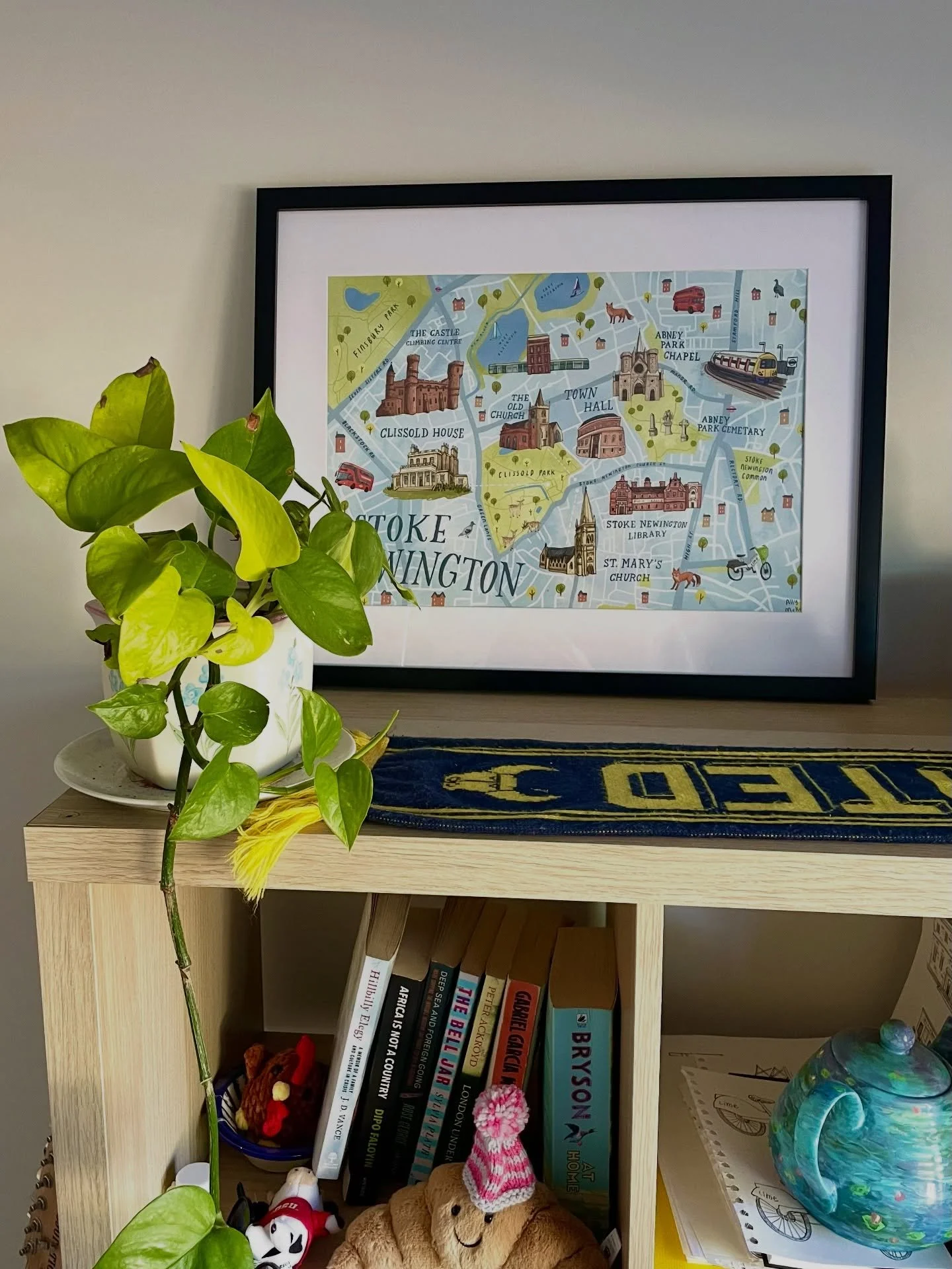 New map!! 

This lovely map celebrates the stoke newington area of London, where I will be tabling tomorrow @n4makersmarket !! 🥳

I&rsquo;ve got giclee prints, postcards, screen prints and a few tea towels of my map designs! Should be a super fun ev