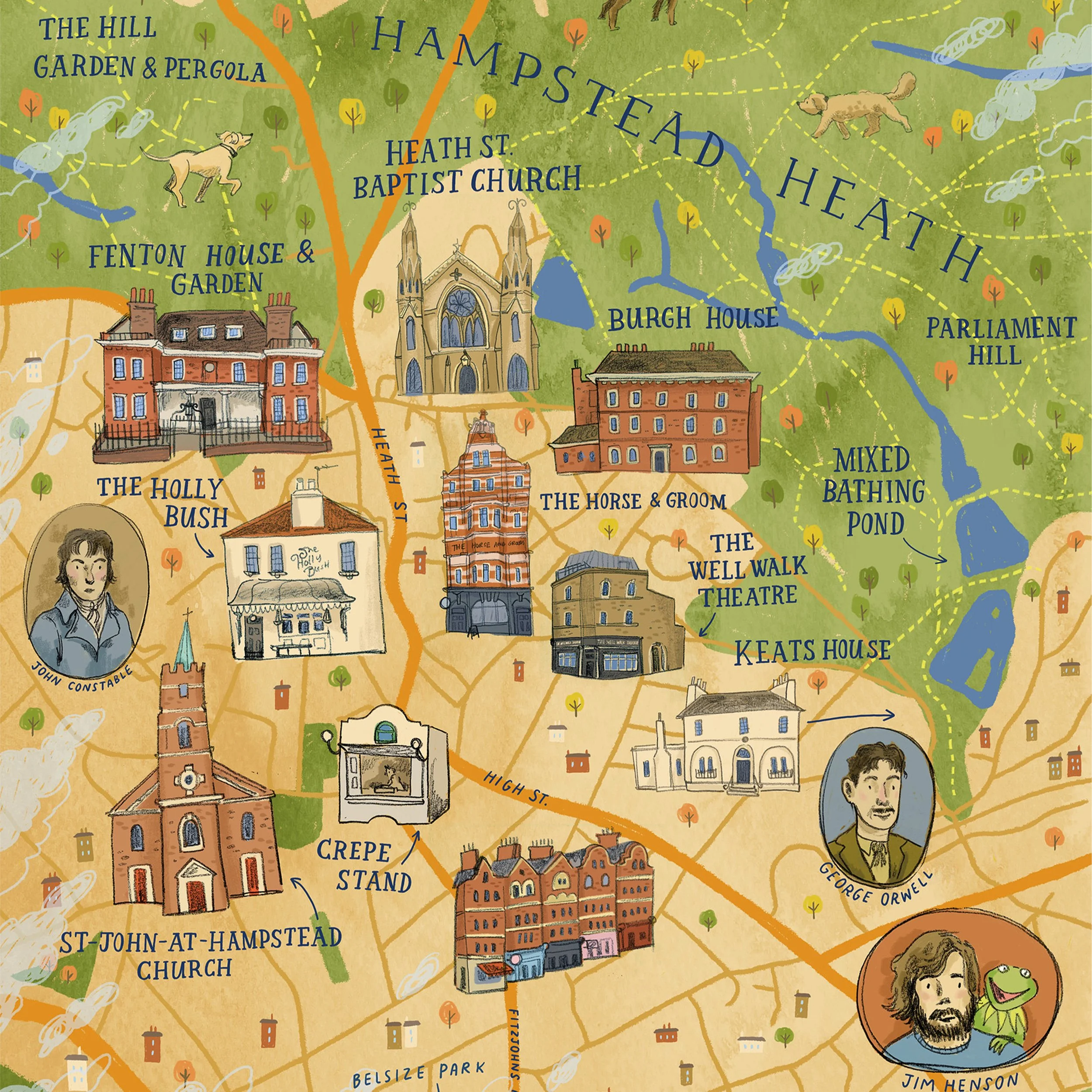 Hampstead Map