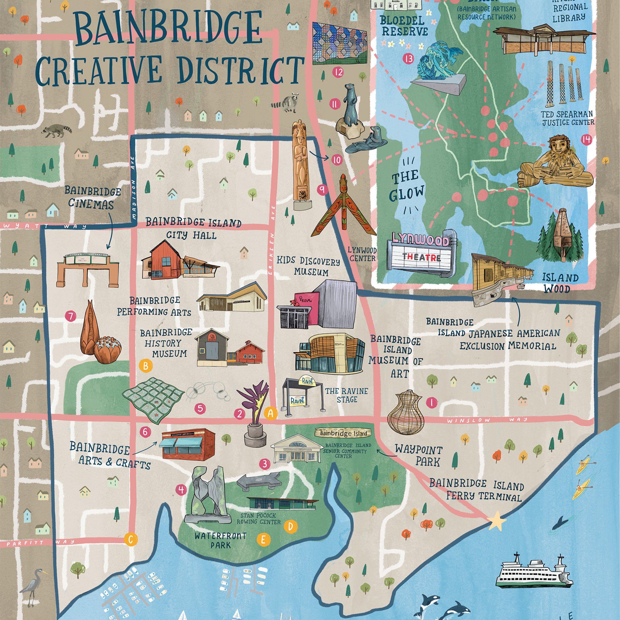 Bainbridge Creative District Map