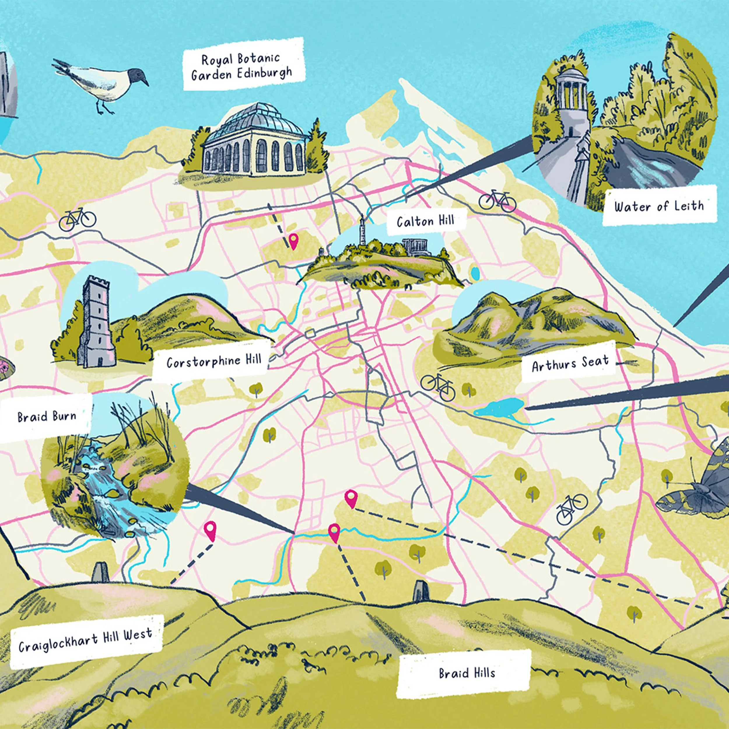 Natural Edinburgh Map
