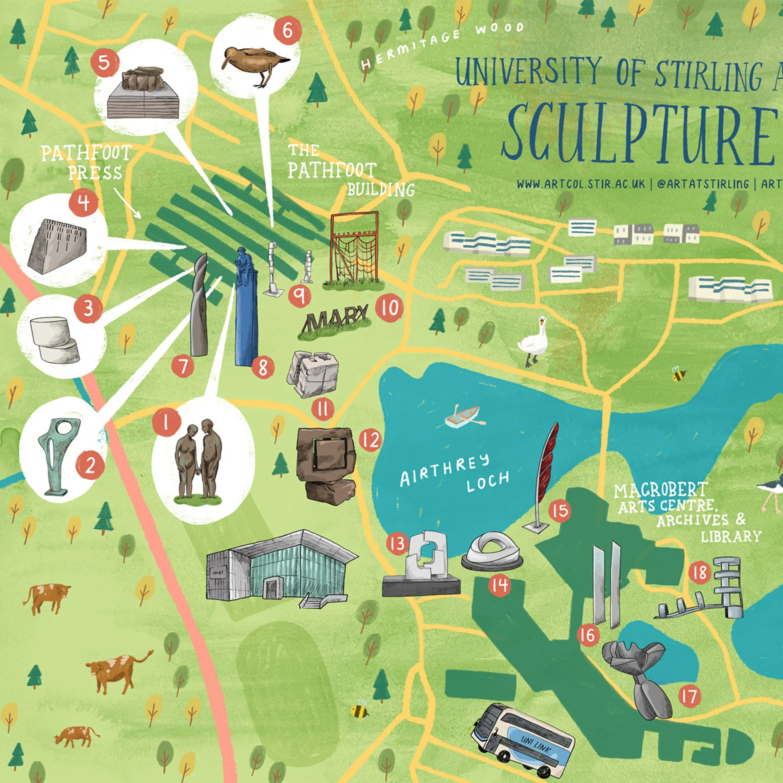 University of Stirling Map