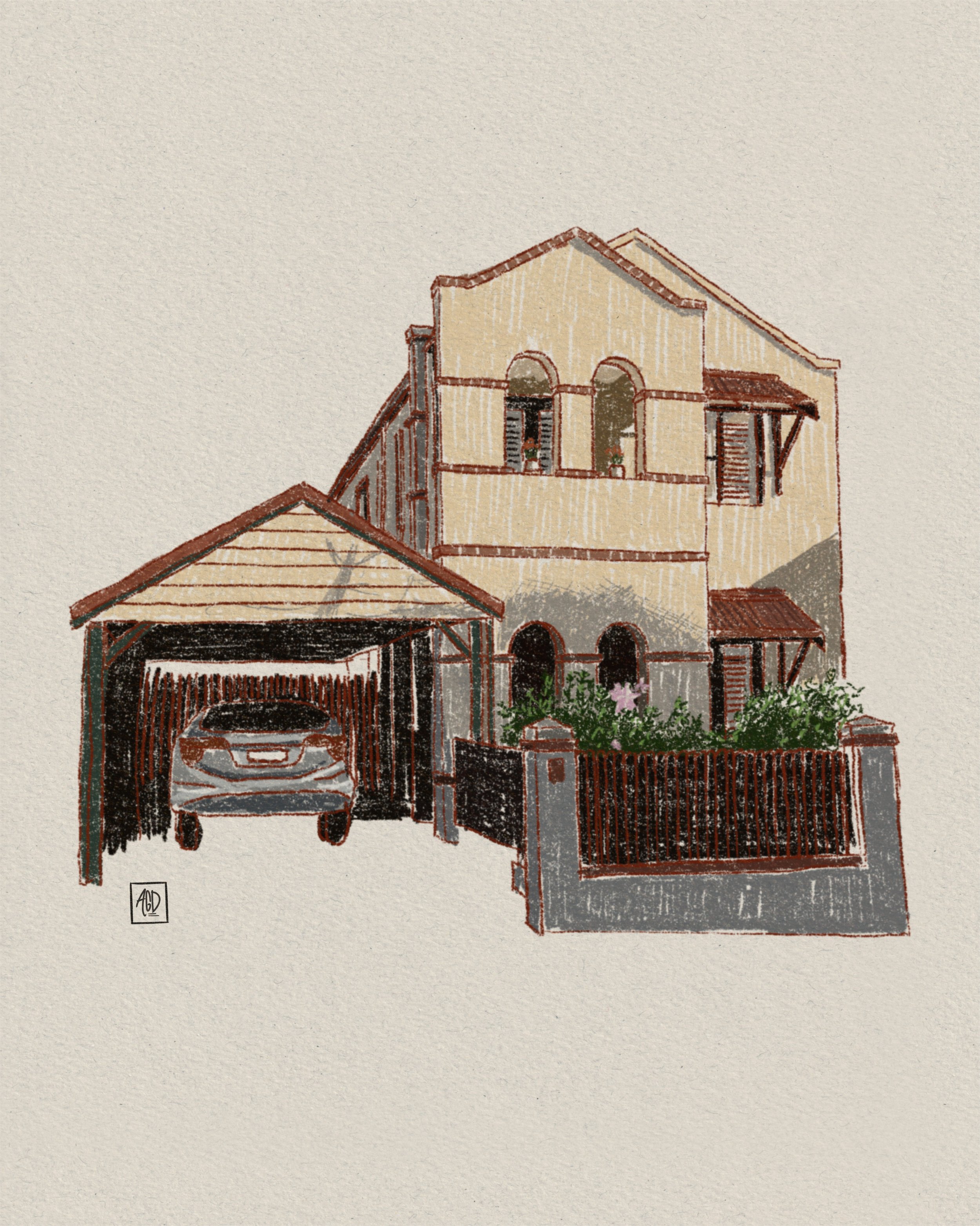 Home In Fremantle
Digital Drawing 2026