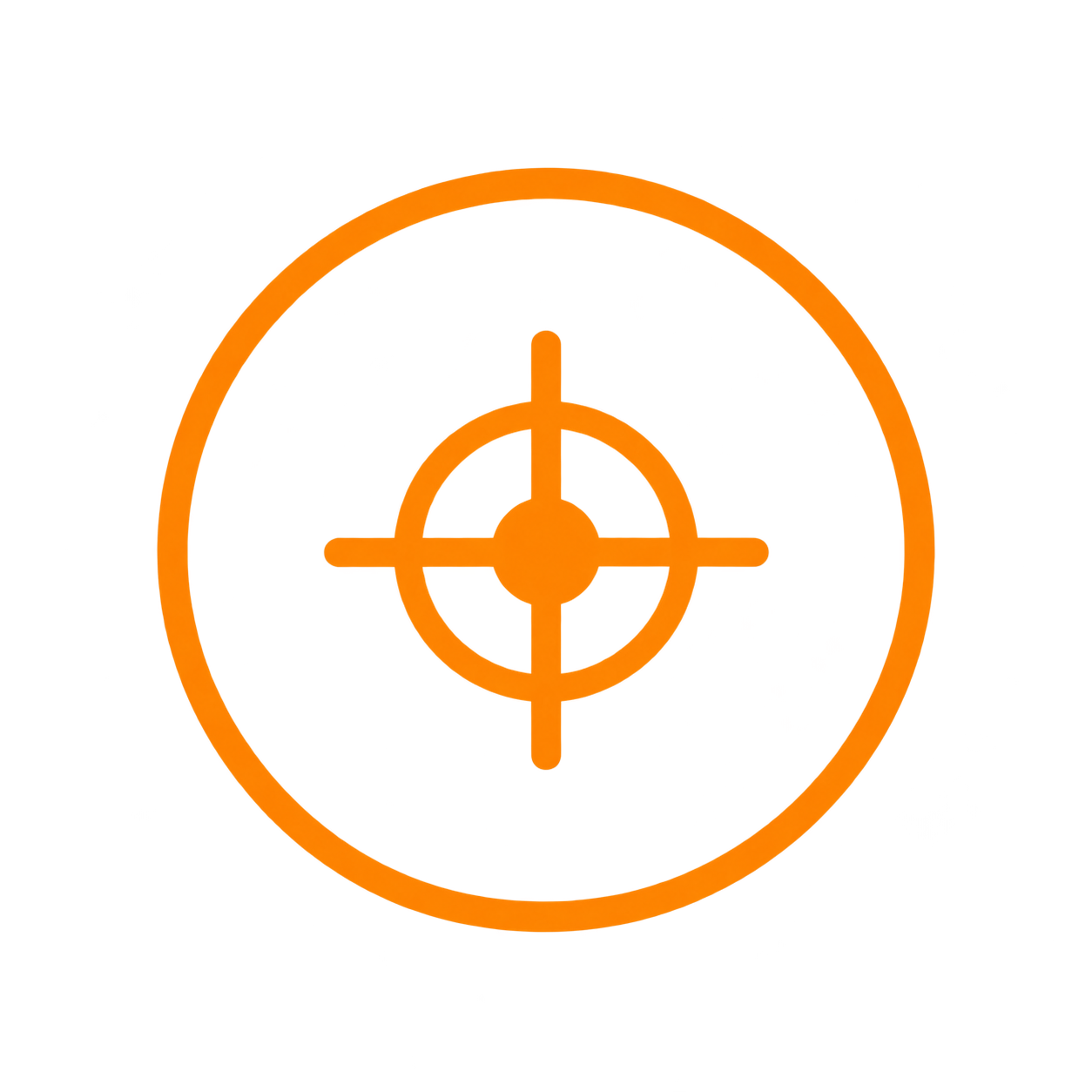 Red and orange target icon with crosshairs.