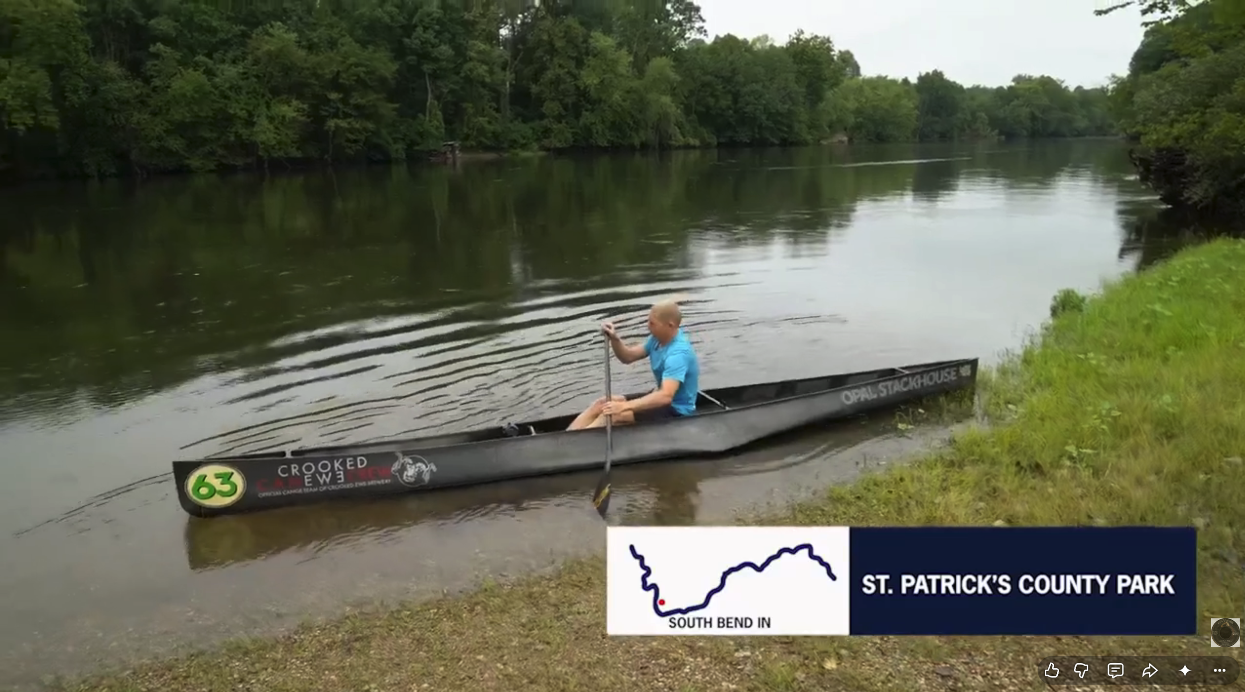Lower thirds from the St. Joseph River documentary.