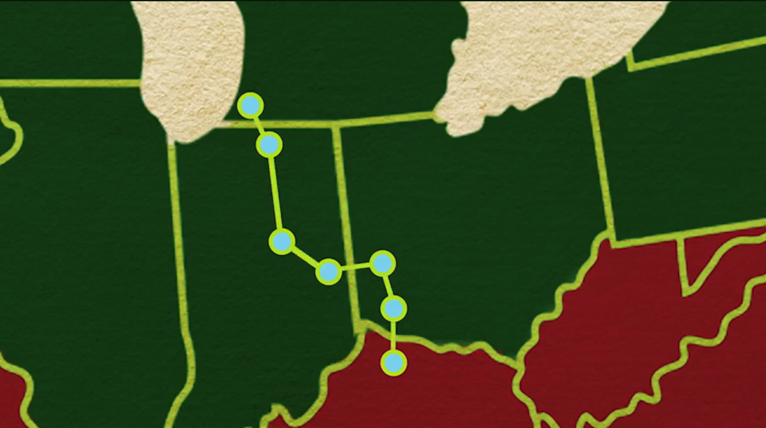 Map animation from the St. Joseph River documentary.