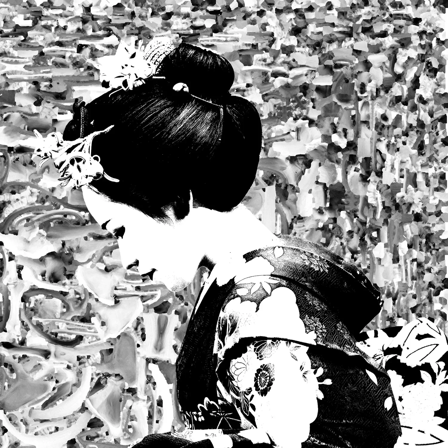 Geisha with Wooly Mammoth