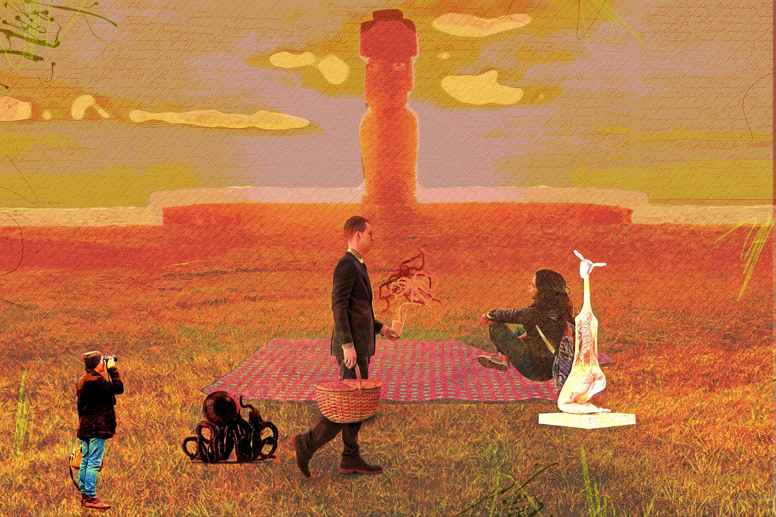 Walking Man and Octopus (Series)