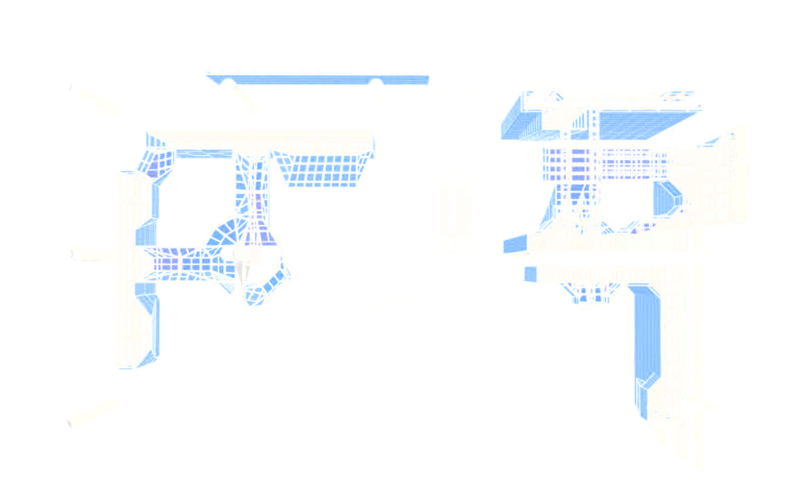 Climbing Gym technical plans from a perspective overhead view of the Crescent Wall