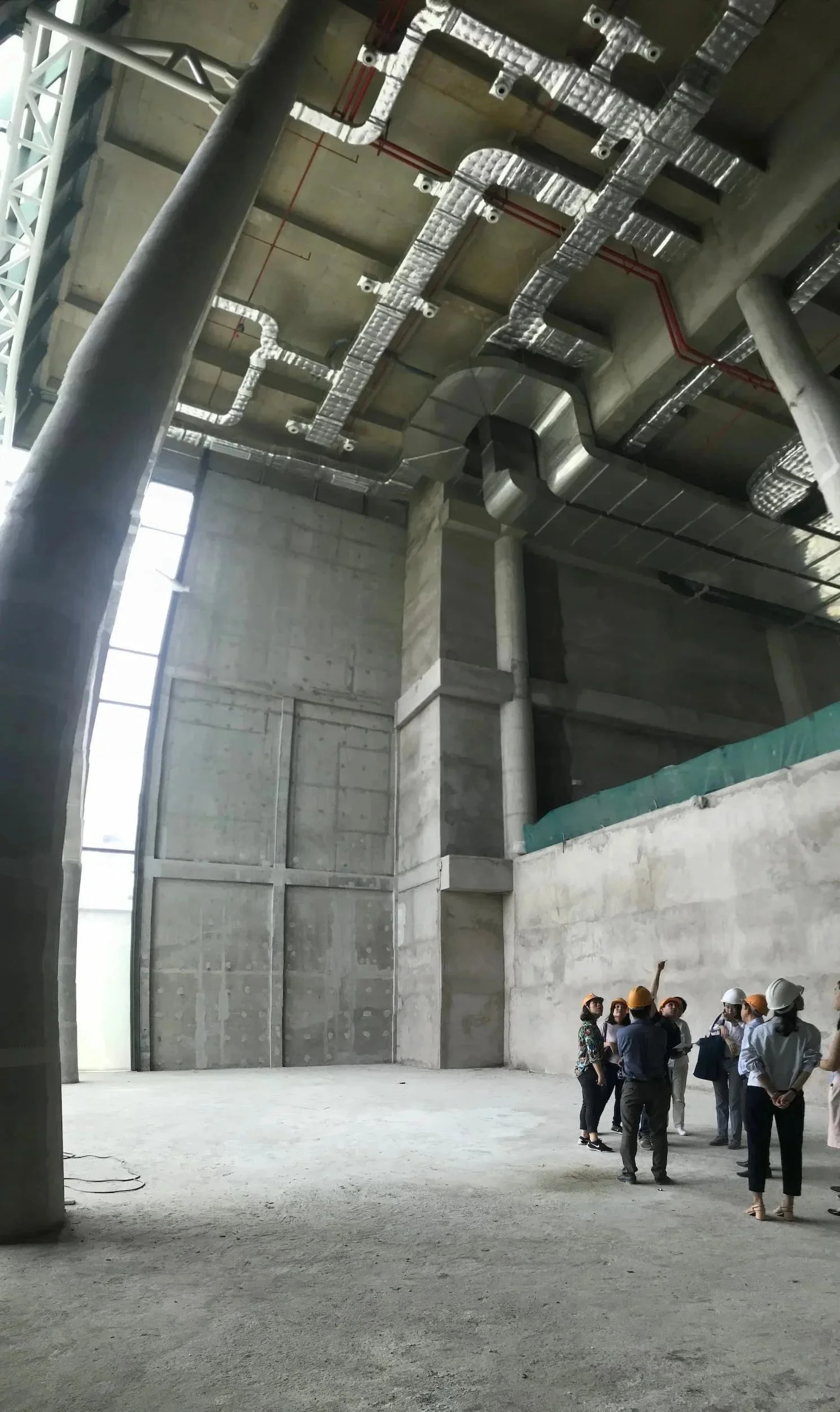 Site walkthrough at Crescent Mall during consultation