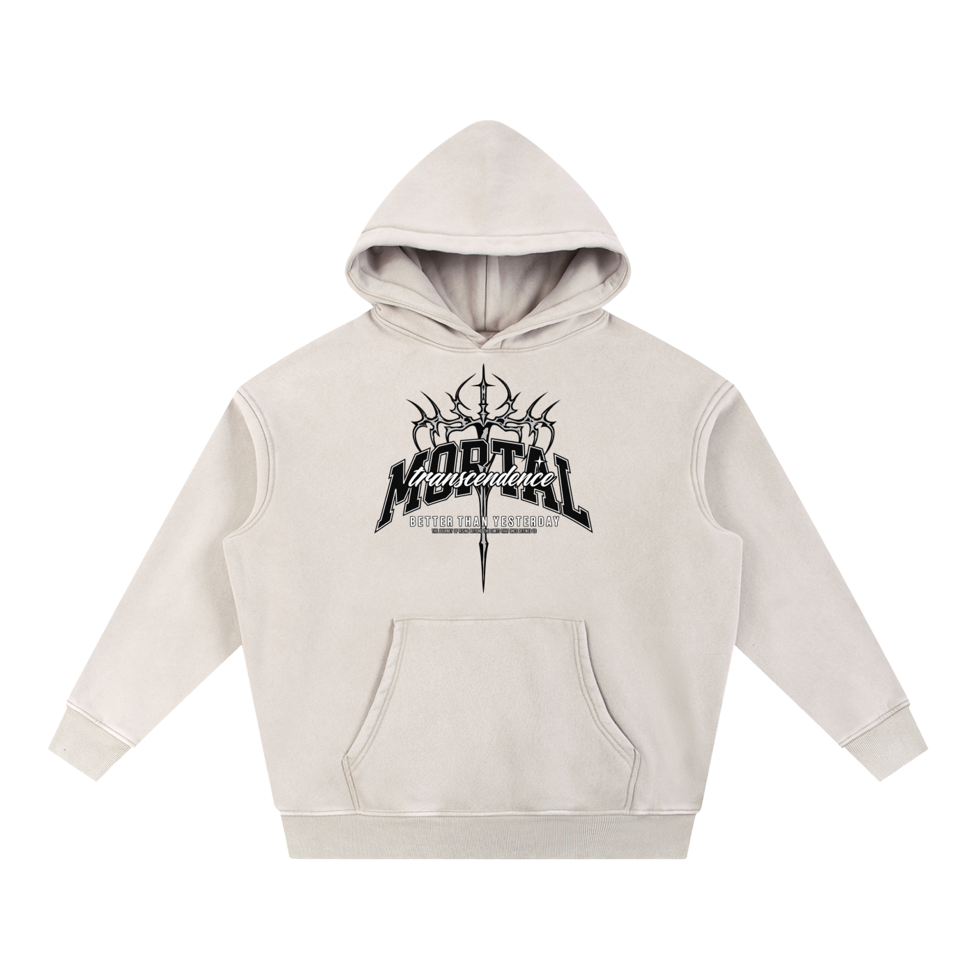 Snow Wash Fleece Oversize Hoodie