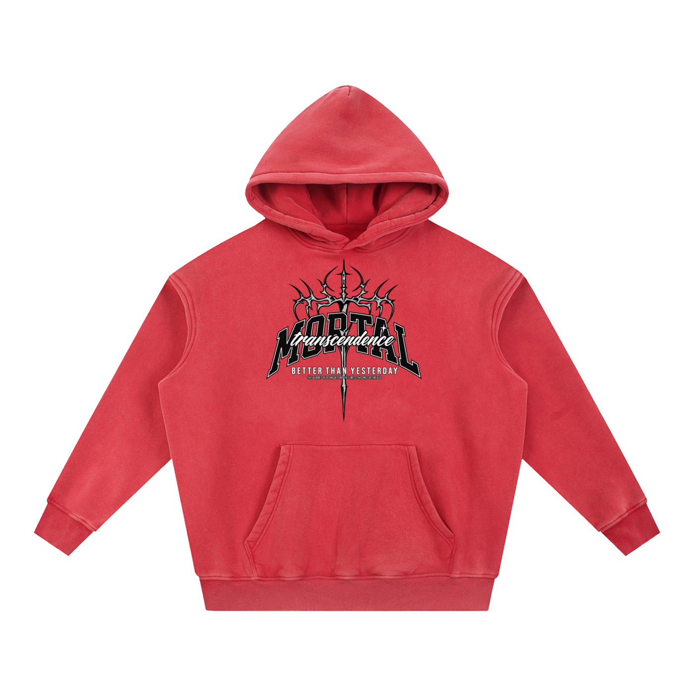 Snow Wash Fleece Oversize Hoodie