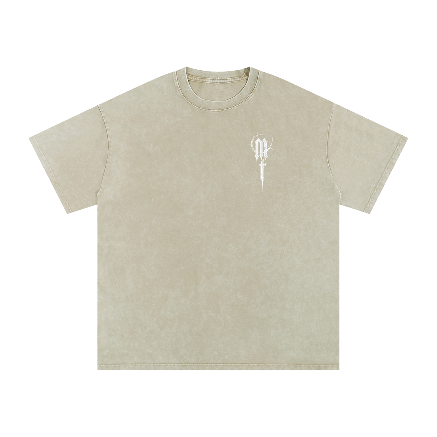 Snow Washed Oversized Cotton T-Shirt