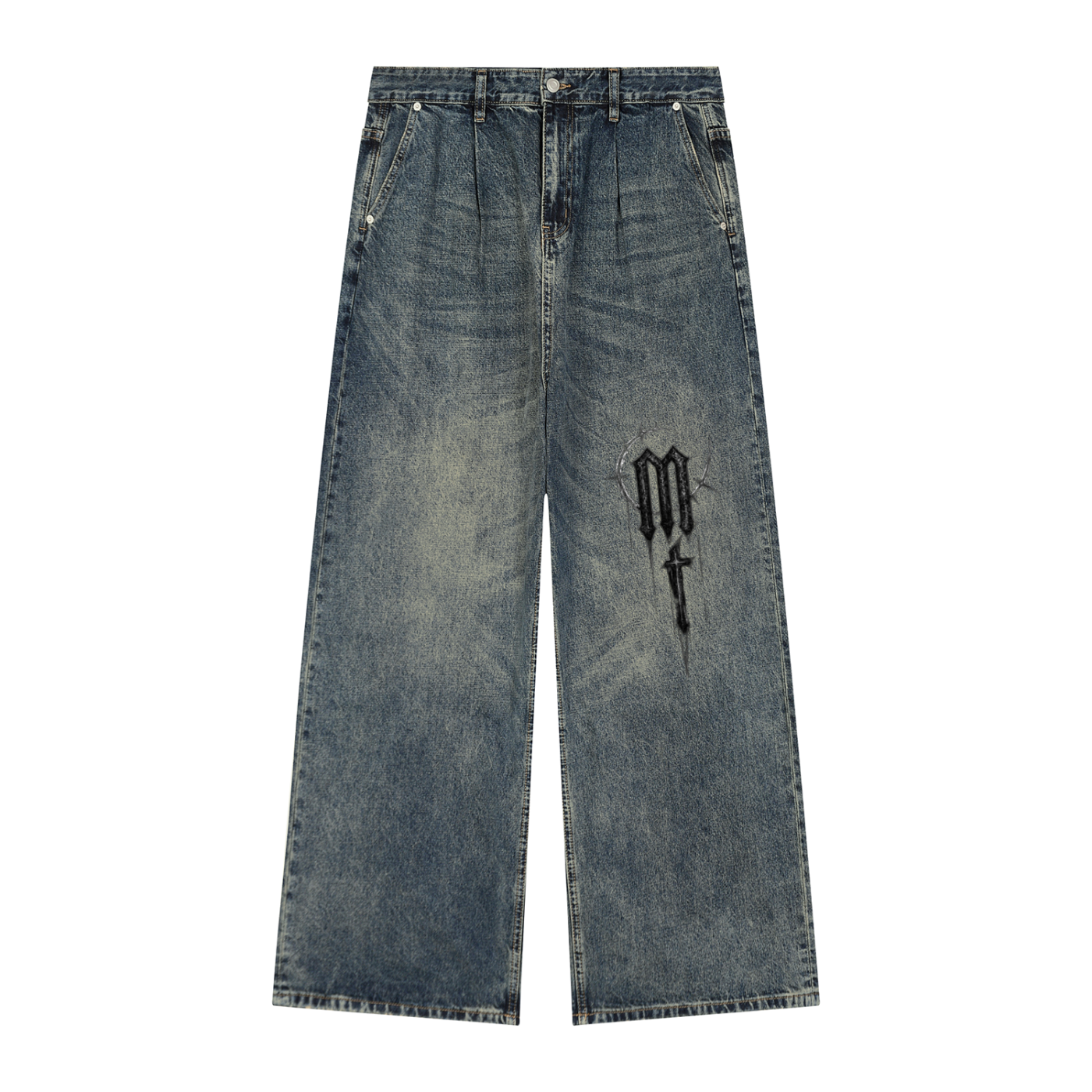 Men's Vintage Wash Denim Jeans
