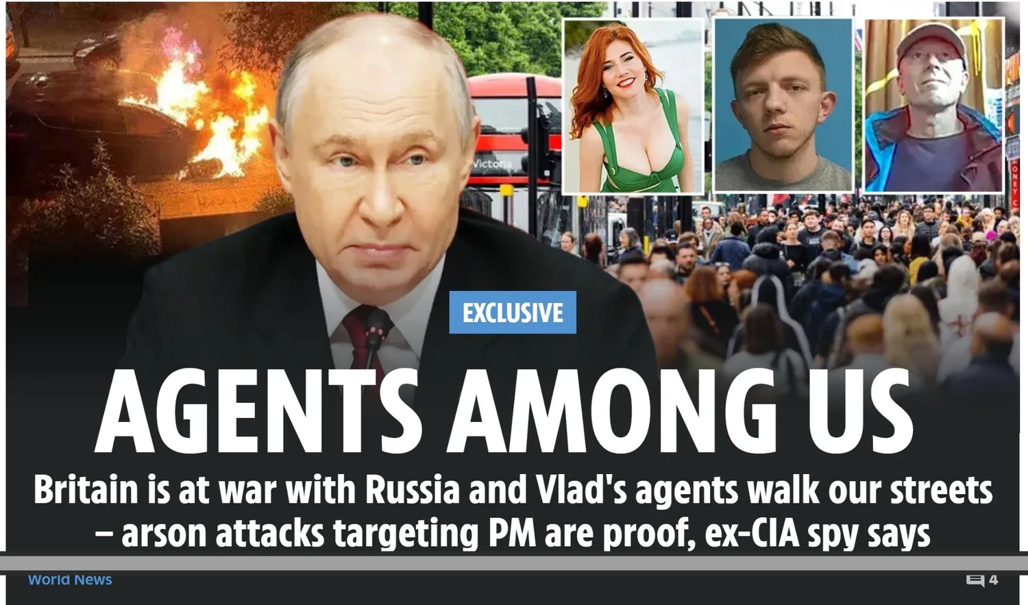 The Sun headline: Agents Among Us — interview with Sean Wiswesser on Russian hybrid warfare.