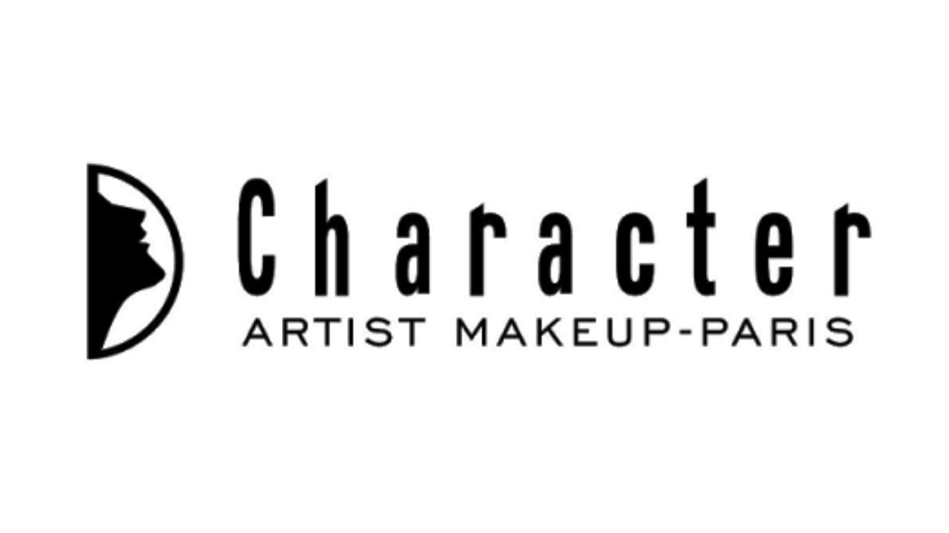Charakter Artist Makeup Paris logo with a silhouette of a woman's profile in a circle.