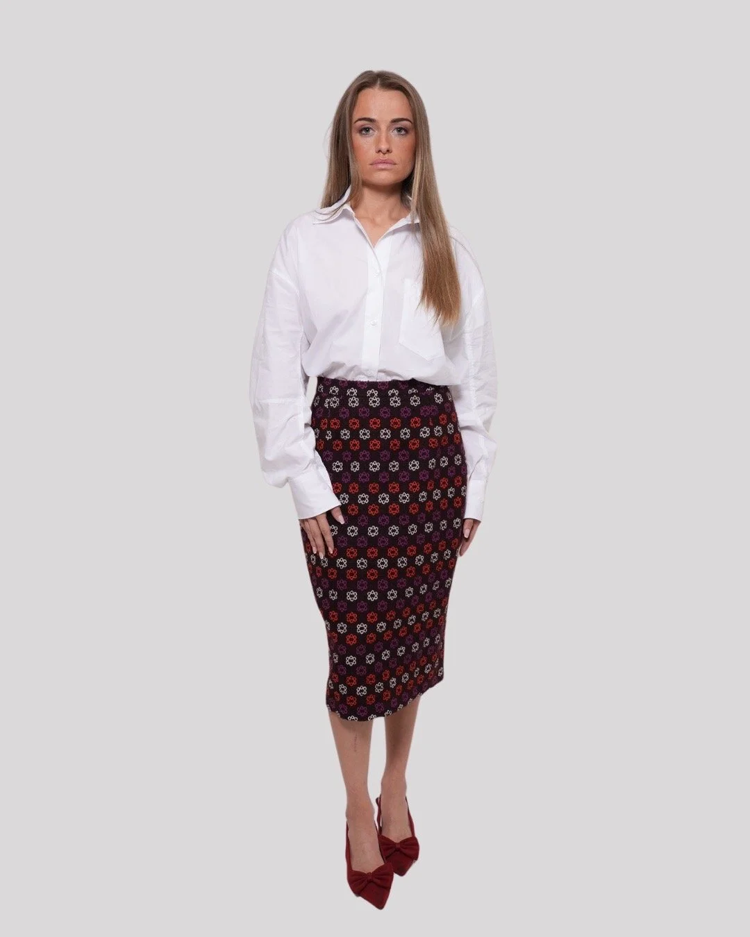 EVA - La jupe droite genou - 3 coloris