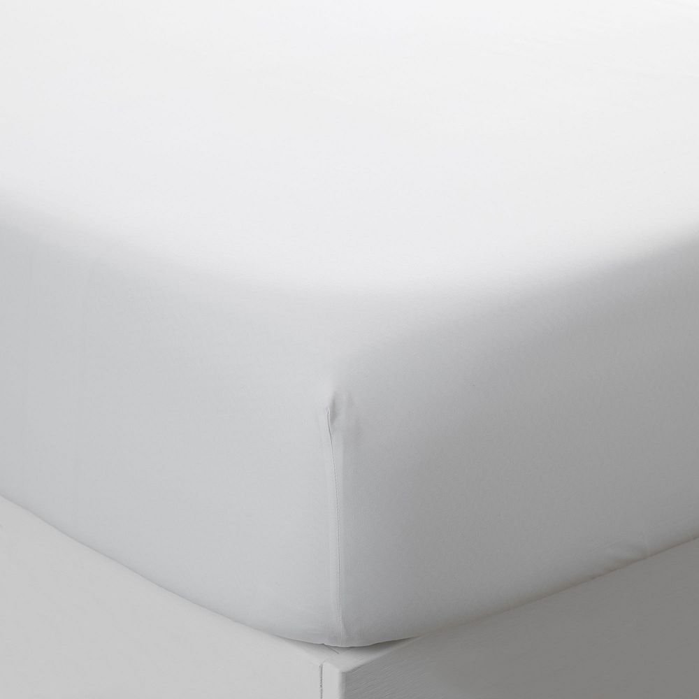 Everyday Solid Cotton Fitted Sheet