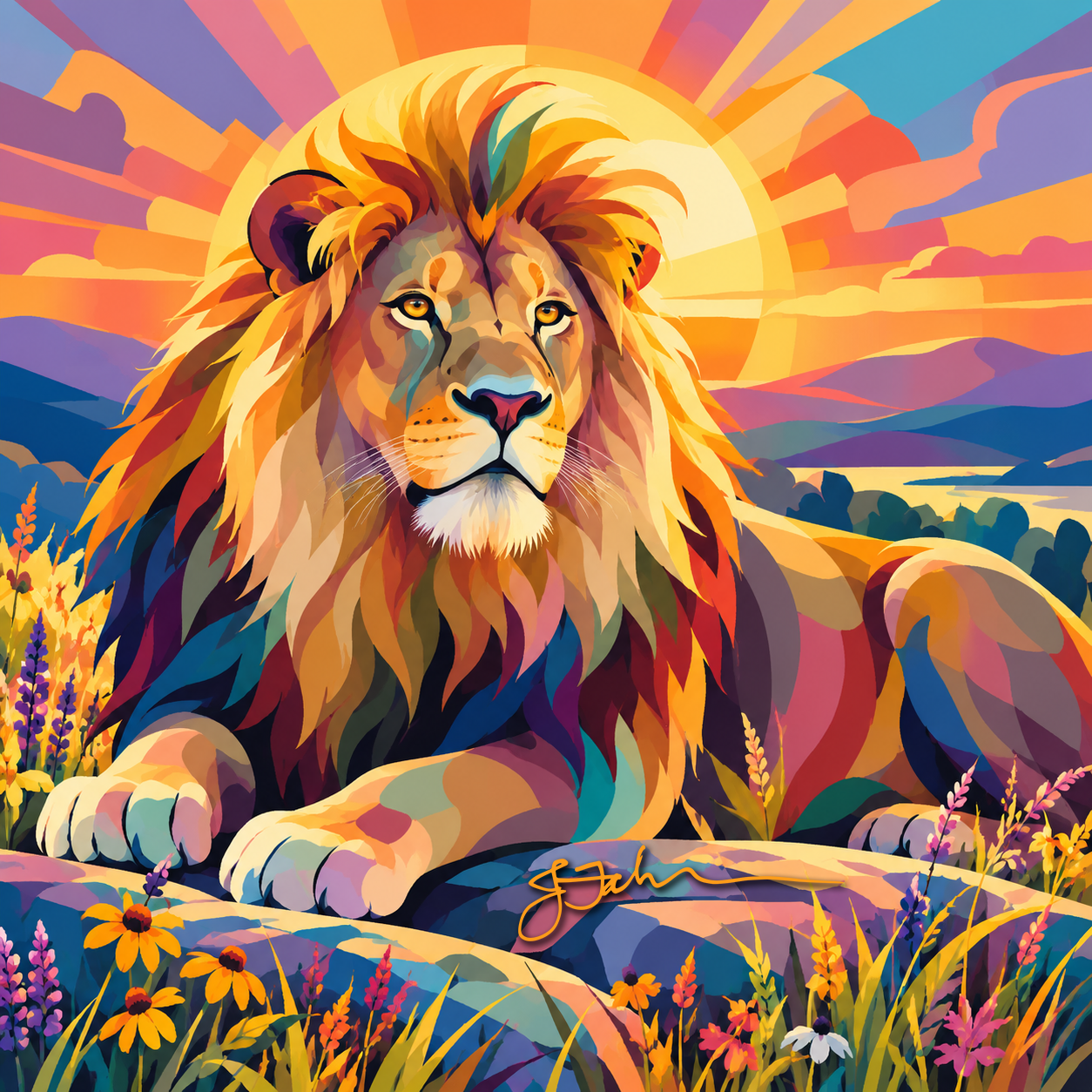 Aslan, digital art for a mini canvas event by the Crete Public Library. This is another must-read - The Lion, Witch, and the Wardrobe by C. S. Lewis.
