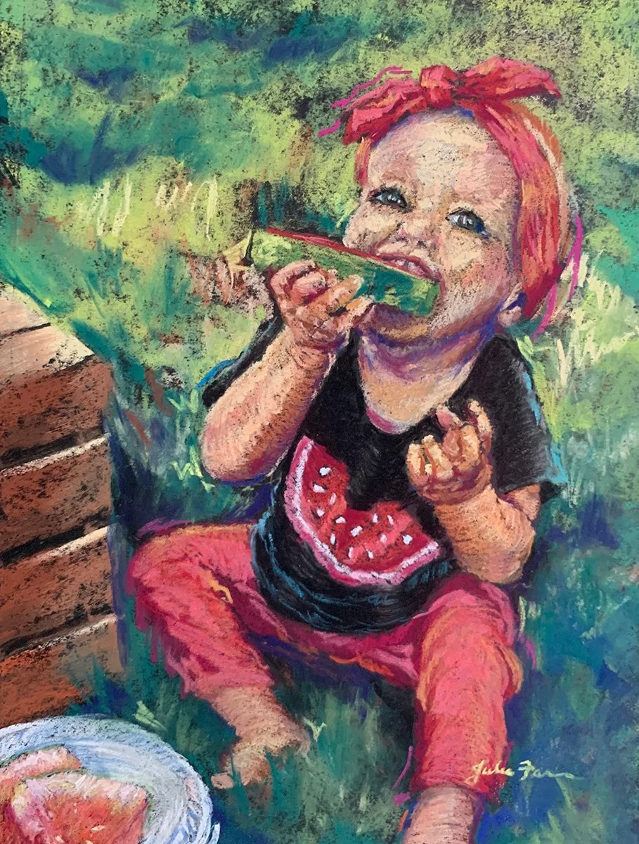 Summer Sweetness: Framed Original