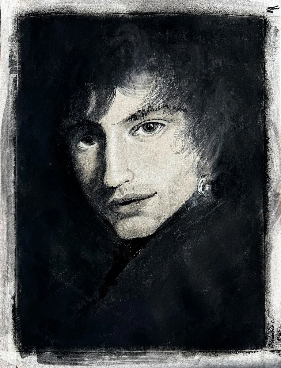 Man with a Hoop Earring: Framed Original