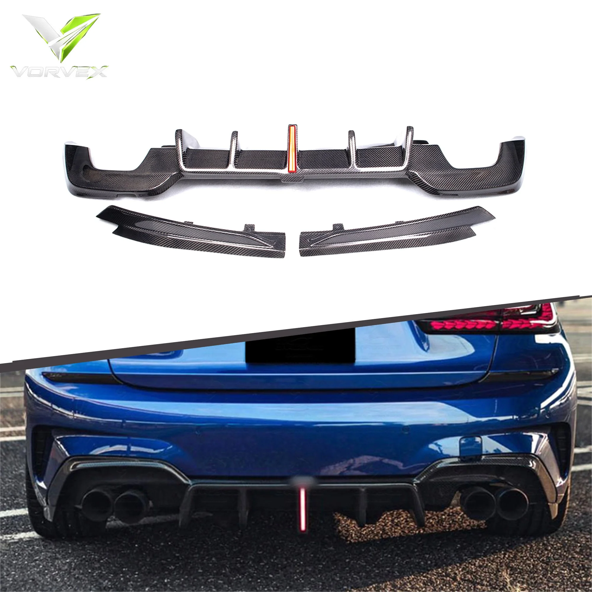 BMW G20 Rear Diffuser 2019–2022 Carbon Fibre