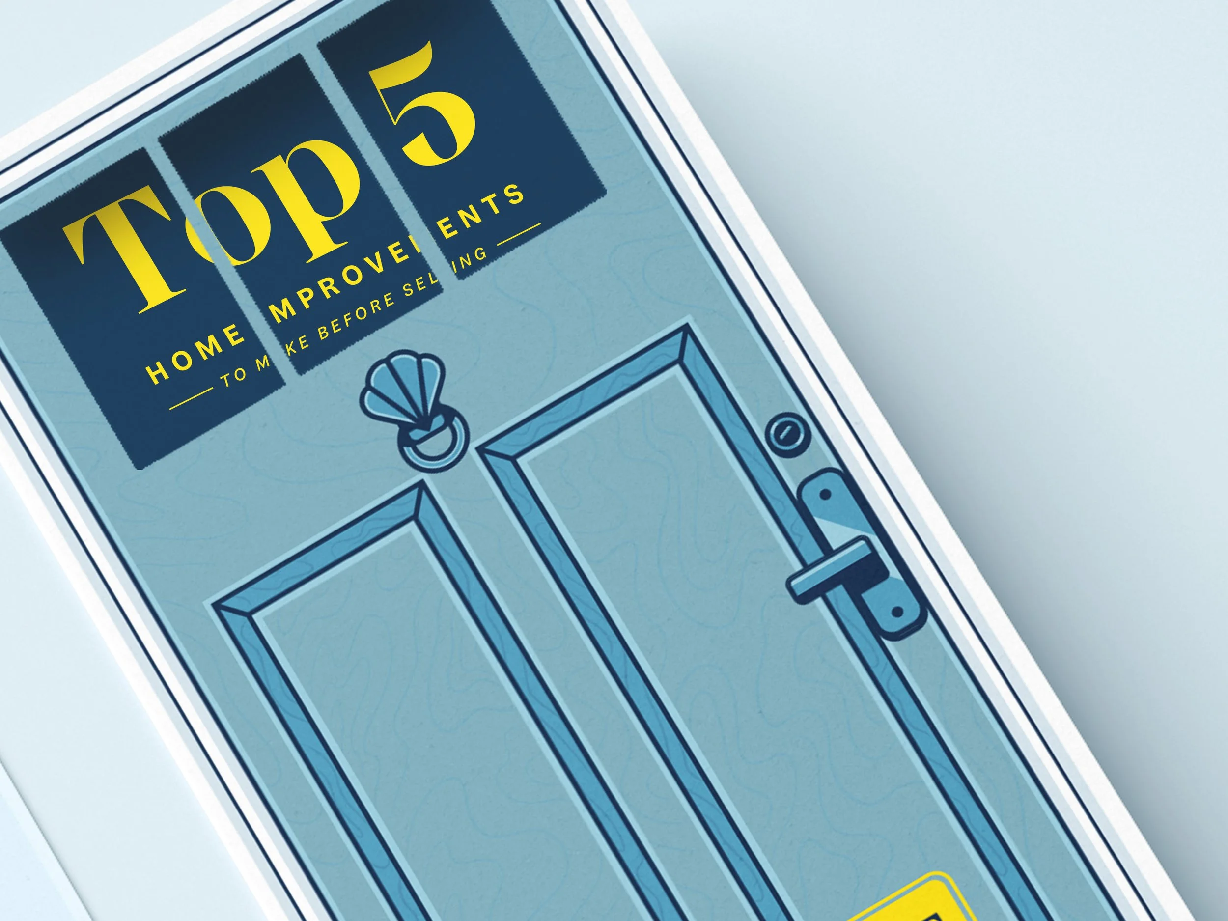 Realty Direct Mail Infographic House Illustration Home Improvement