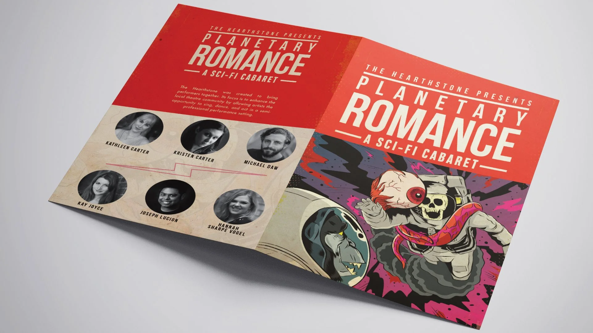 Hearthstone Theatre Program Design Illustration Planetary Romance