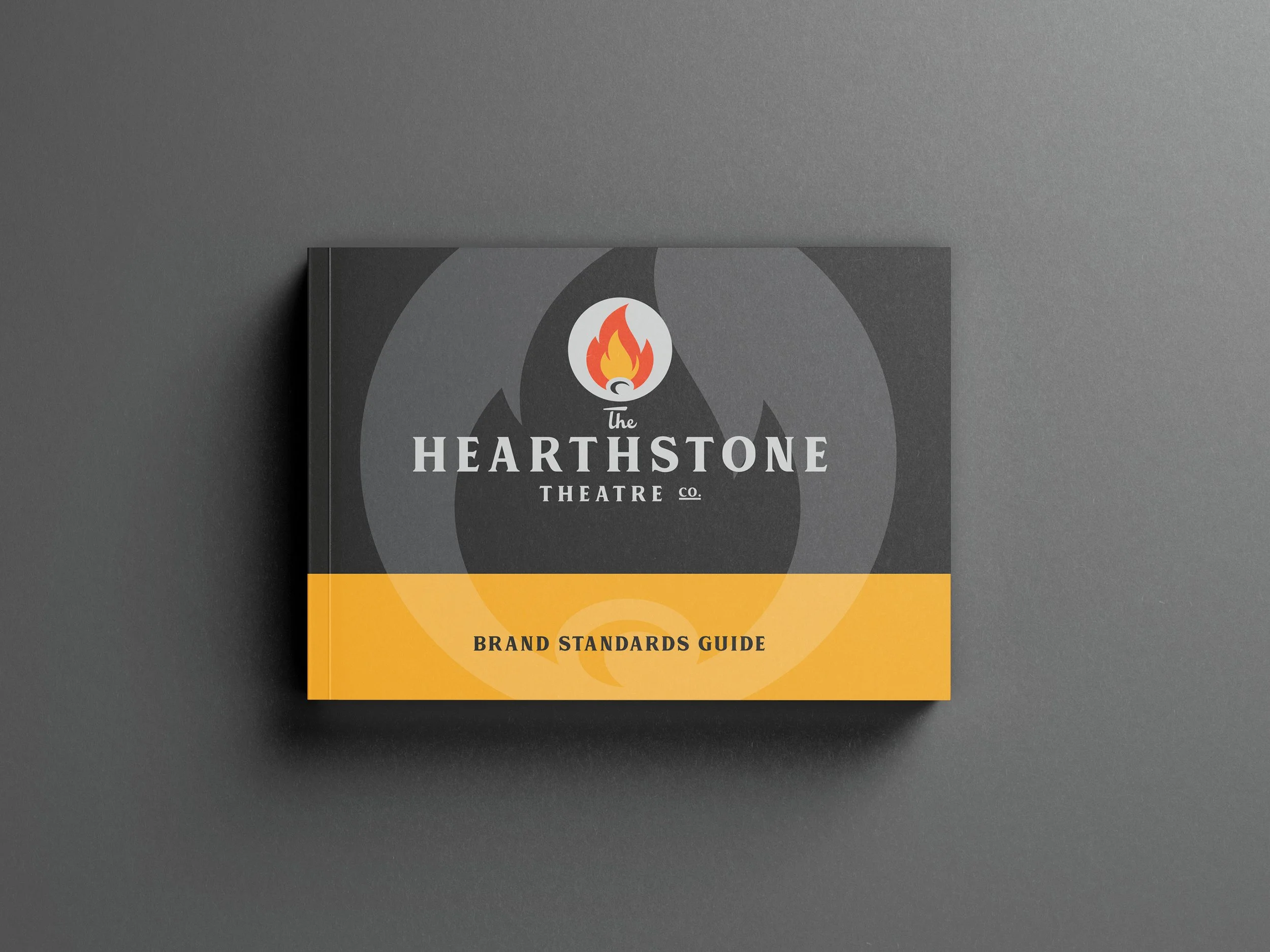 Hearthstone Theatre Hearth Stone Fire Logo Design Brand Standards Guidelines