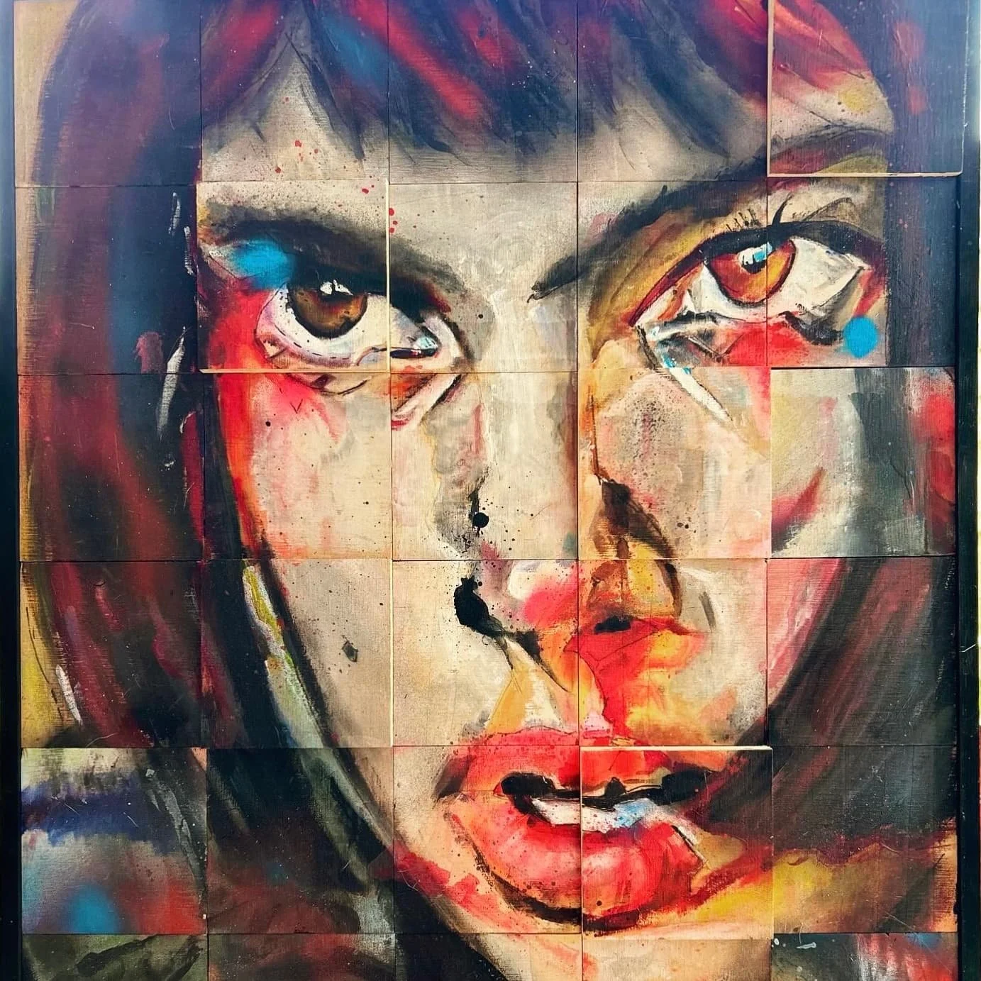 M A T H I L D A
Acrylic and spray paint on wood 
Original artwork for sale