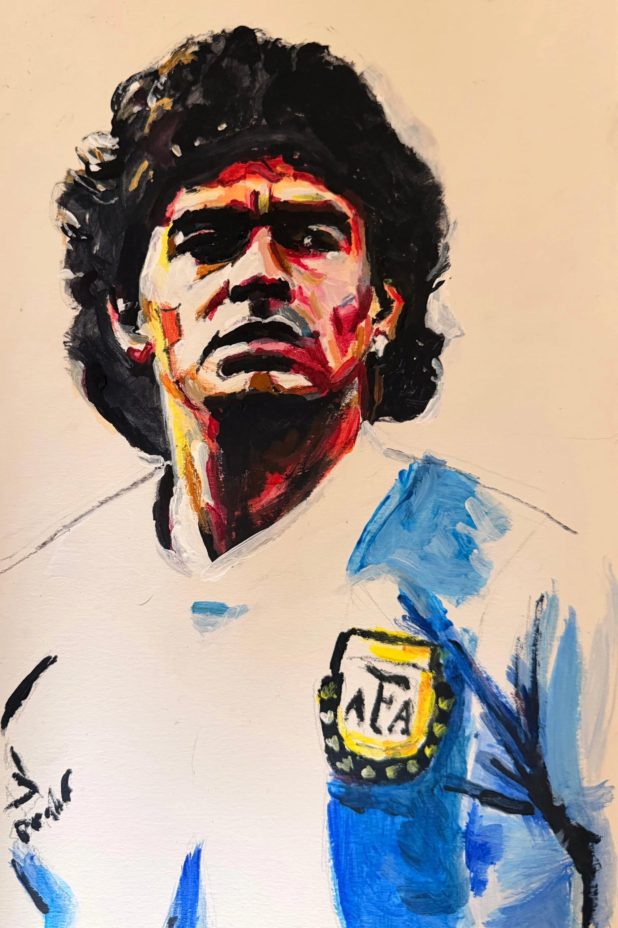 D I E G O
Oil on paper 
Limited edition prints available