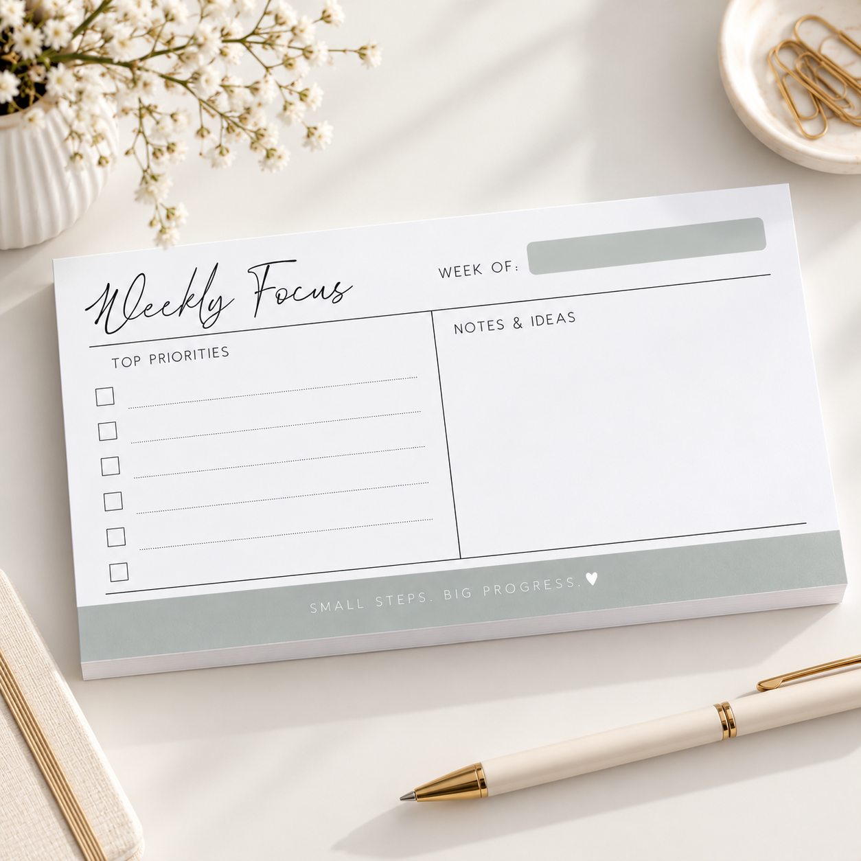 The Weekly Focus Notepad