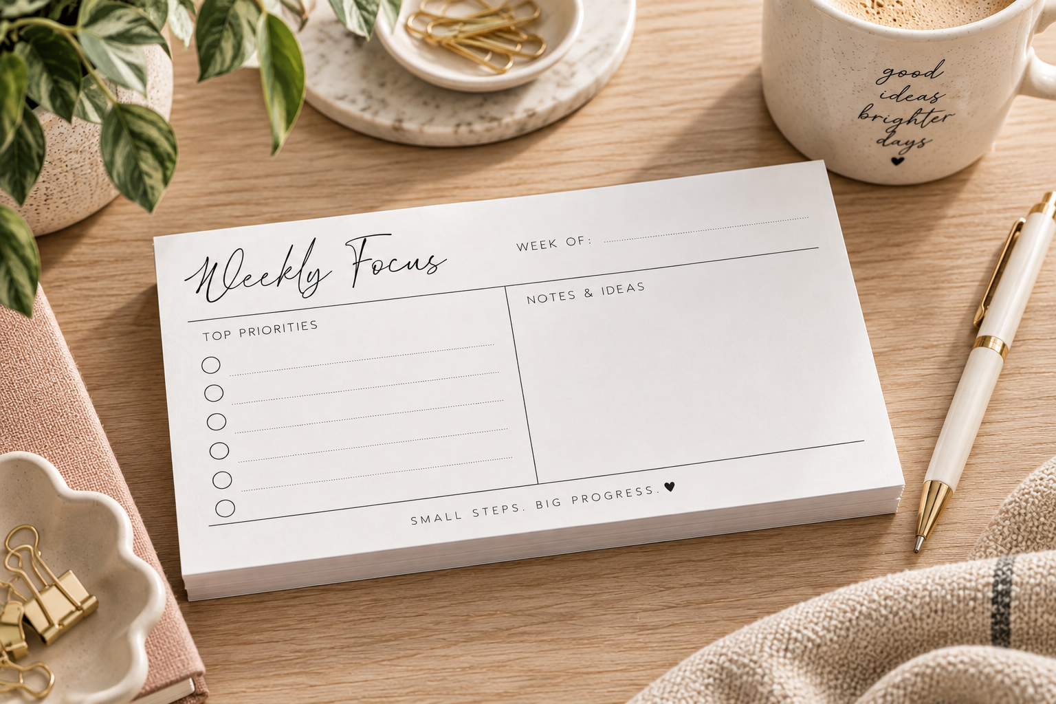 The Weekly Focus Notepad
