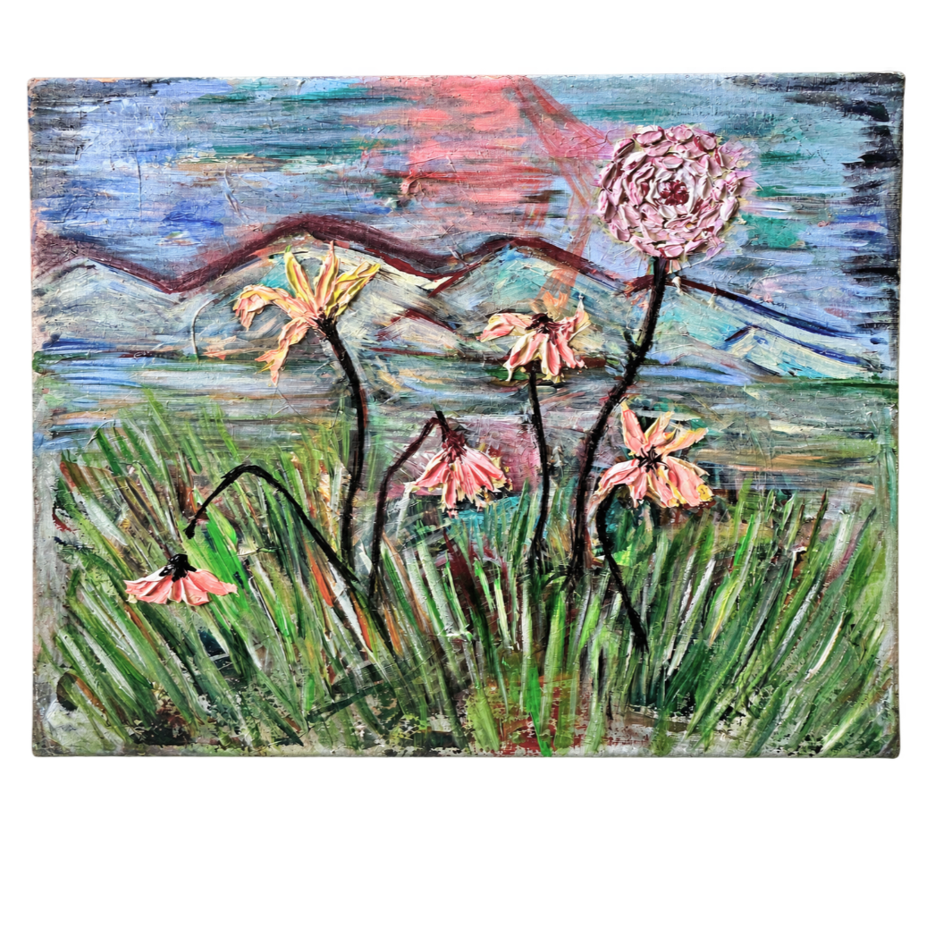 Pink Wildflowers • SOLD