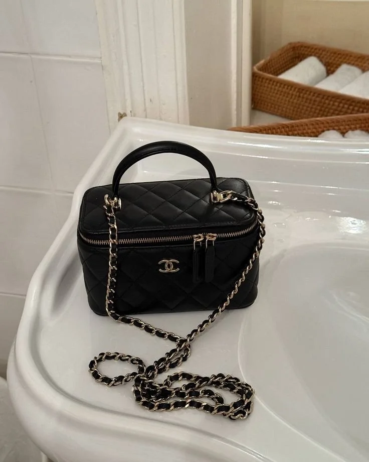 Black CC Vanity Bag