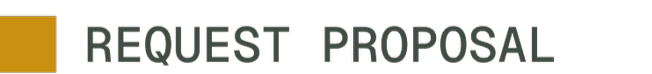 Text reading 'Request Proposal' on a plain background