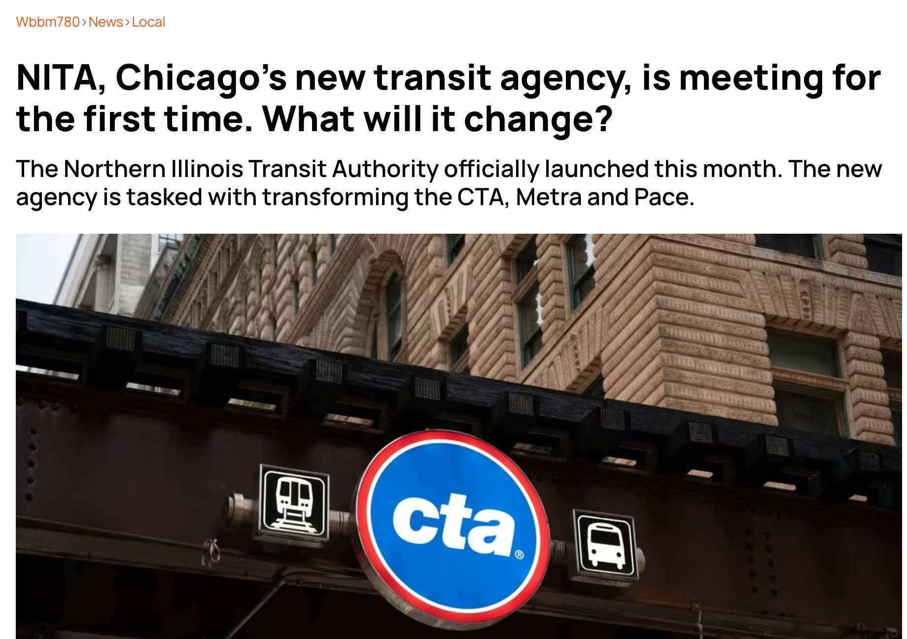 The Northern Illinois Transit Authority’s board meets for the first time Thursday, officially launching the agency tasked with transforming Chicago-area public transit.