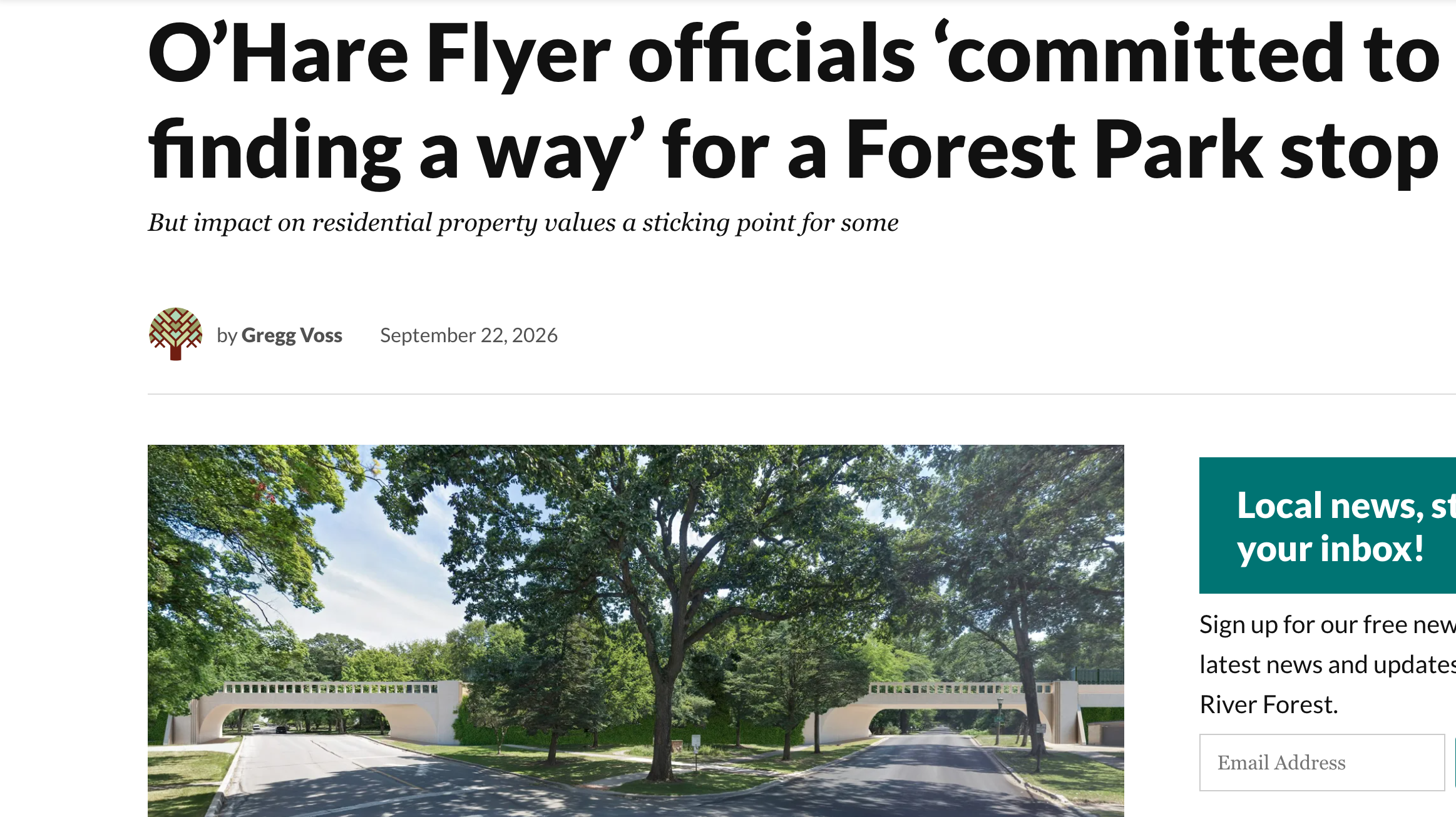 O’Hare Flyer officials ‘committed to finding a way’ for a Forest Park stop but impact on residents is a sticking point for some