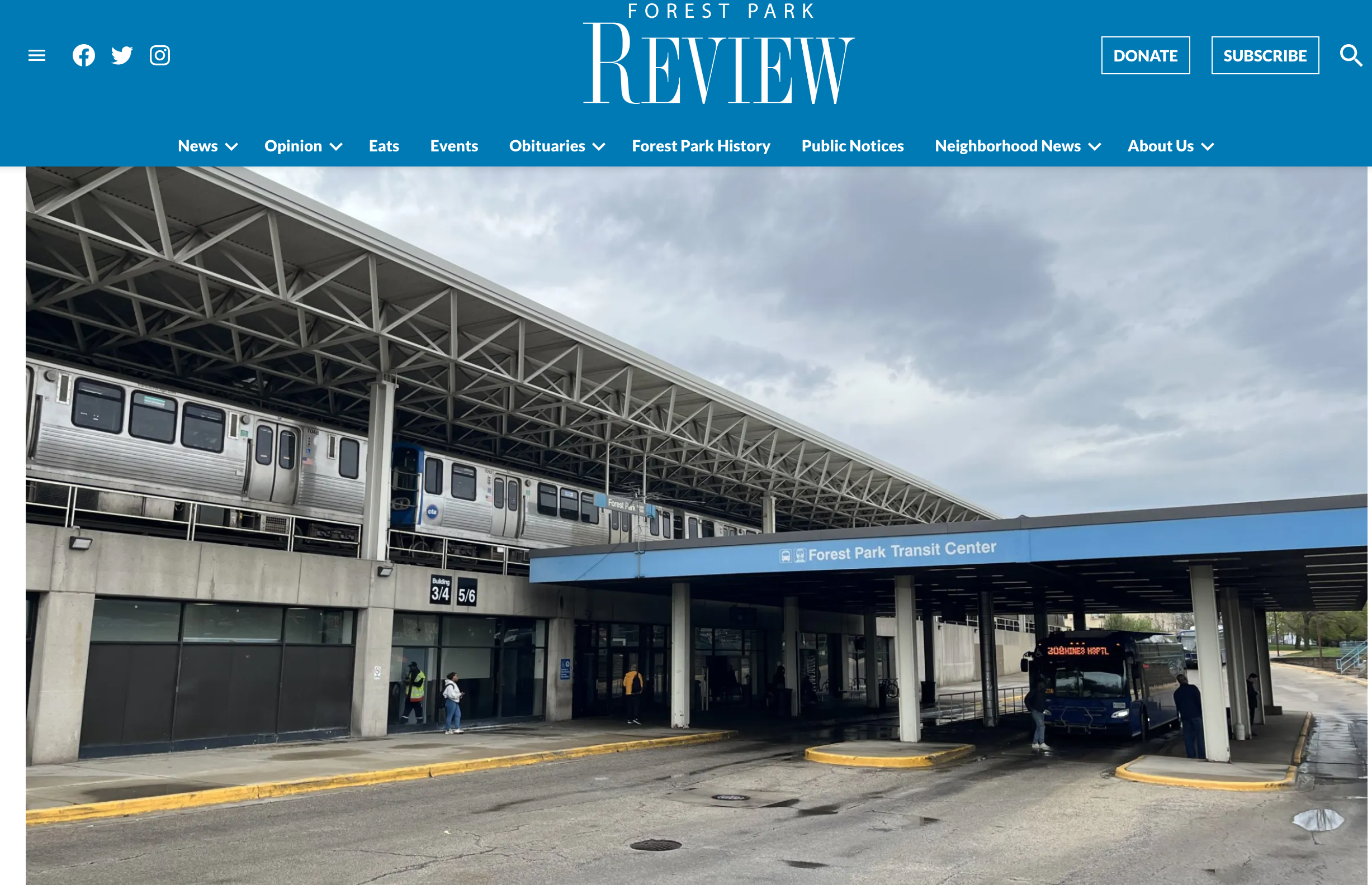 Forest Park Review: CTA, IDOT sign off on design prep for long-awaited Blue Line improvements. The Chicago Transit Board, the governing board for the CTA, has unanimously approved two intergovernmental agreements that have implications for the West S