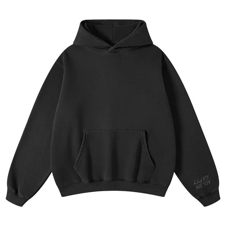 (New) Weighted Hoodie - Black