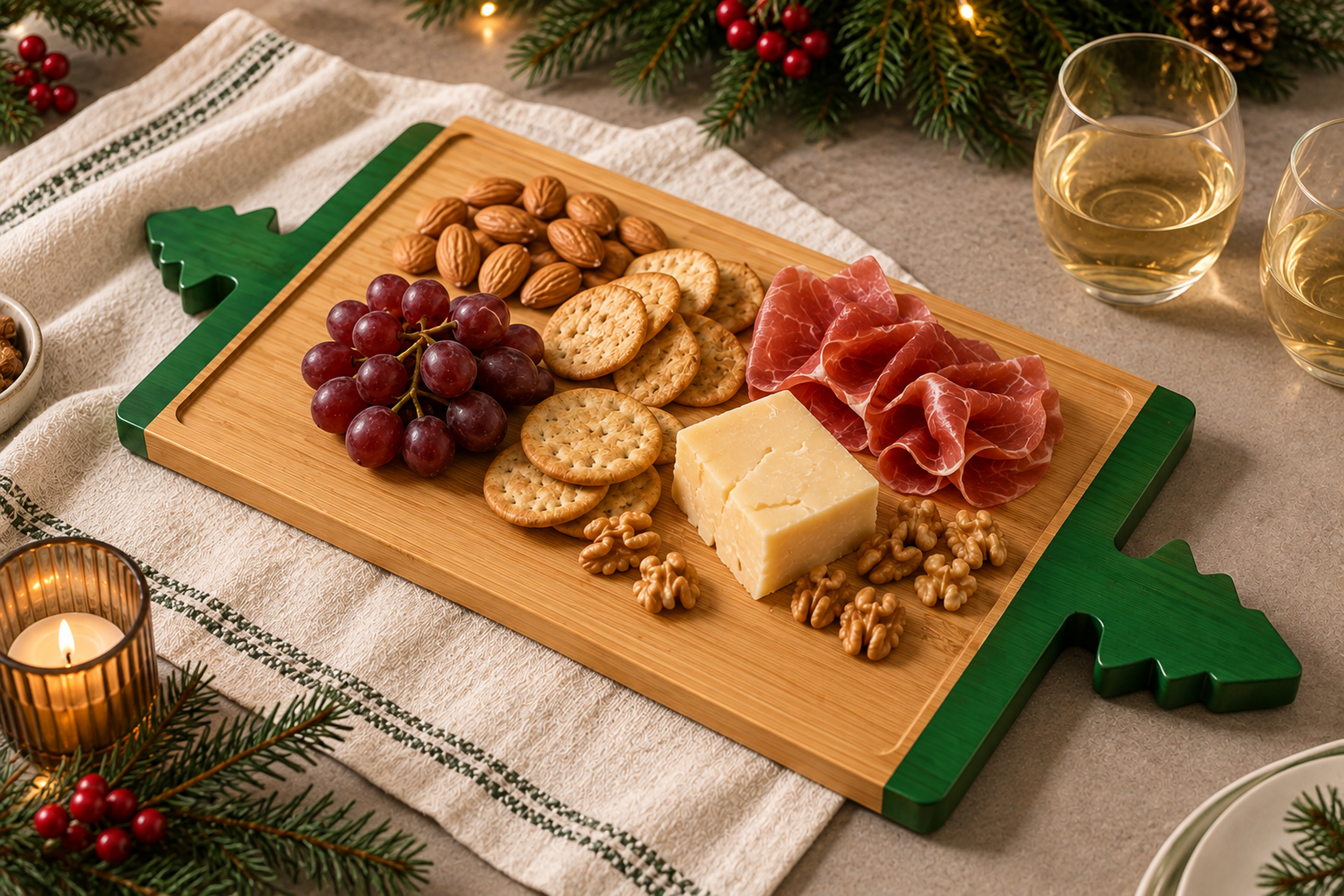 Bamboo Holiday Serveware