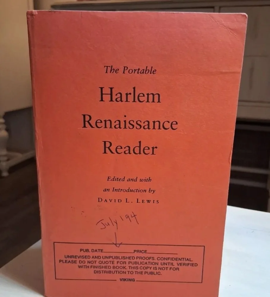 RARE PROOF: The Portable Harlem Renaissance Reader by: David Levering Lewis