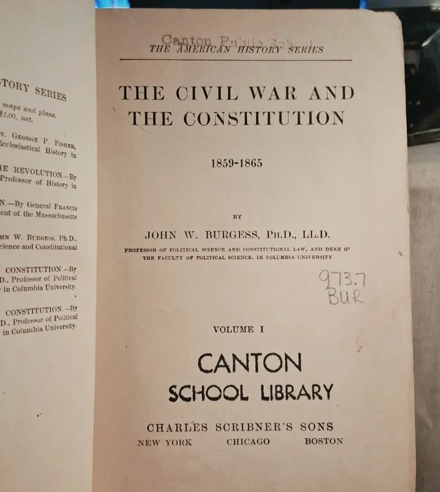 The Civil War and the Constitution Vol. 1 by: John W. Burgess
