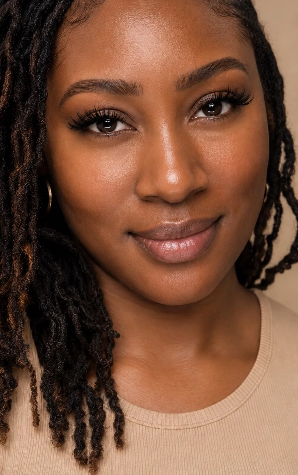     Natural lashes after a lash lift and tint with lifted curl and definition at Flaunt & Flutter Lashery