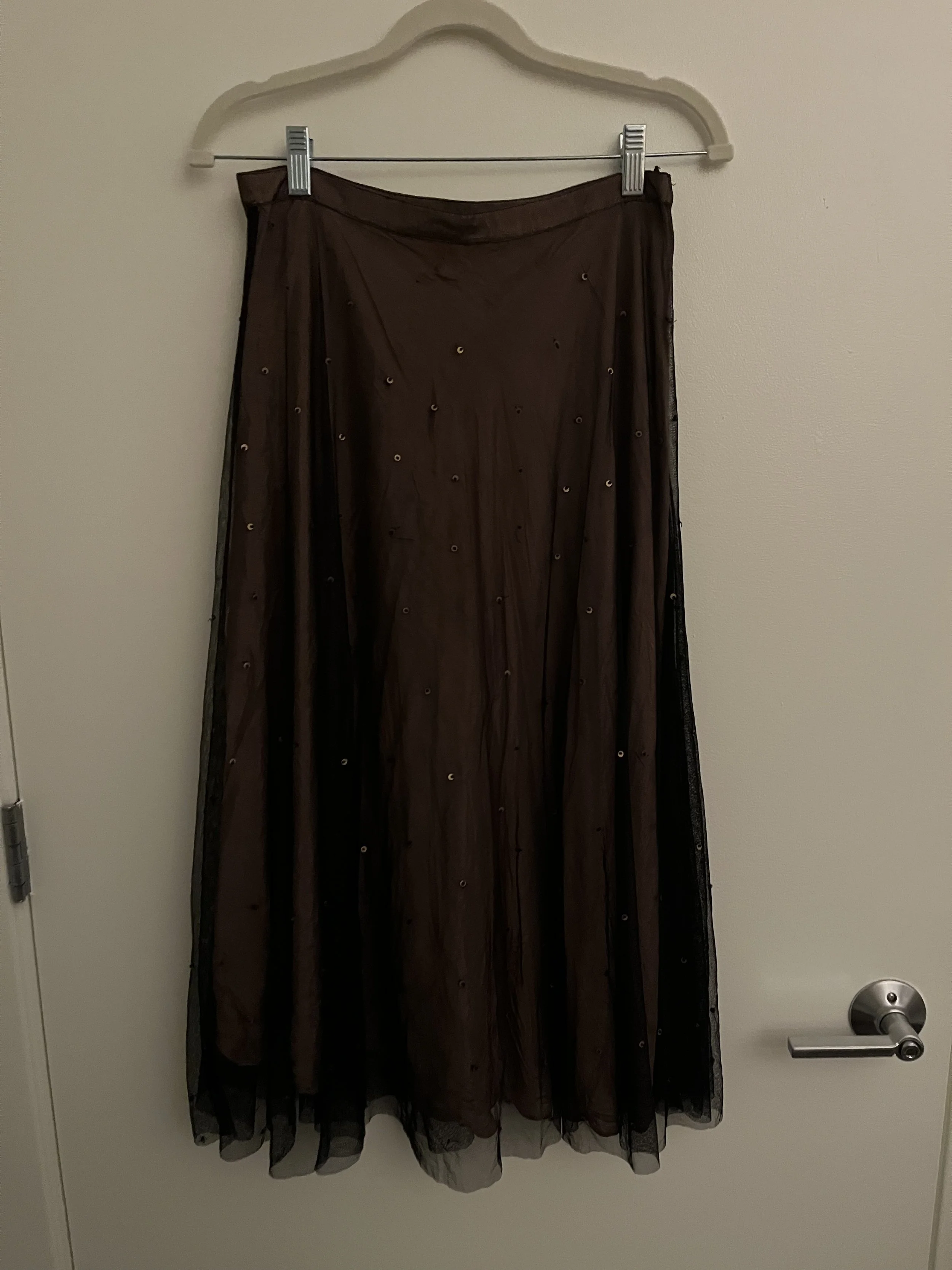 Derhy Beaded Black Skirt