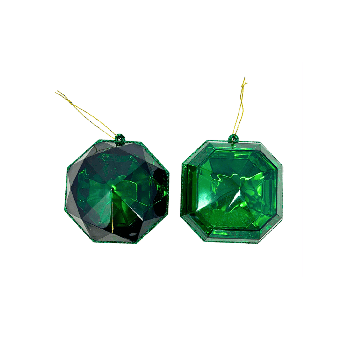 Acrylic RND/SQR Precious Gem Ornament 2 Asst. 4