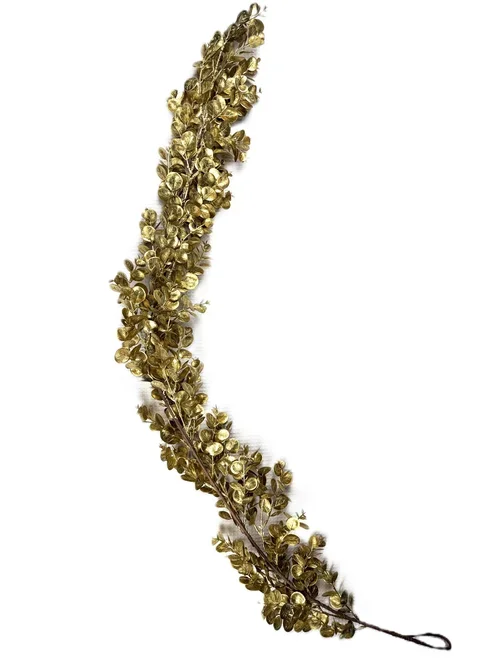 Metallic Gold Eucalyptus Garland– 52"
